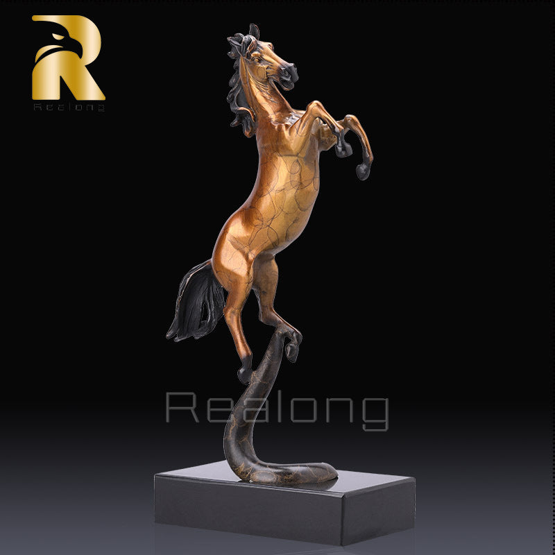 Bronze Horse Statue Sculpture Home Decor 100% Bronze Sculpture Exquisitely Crafted Collection Of Modern Art