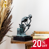 Bronze Skeleton Thinker Statues Sculptures Home Decor-A Masterful Work of Art