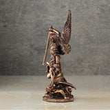 Resin Statue Of Archangel Saint Michael With Wings Angle Resin Sculptures Archangel St. Michael Figurines For Home Decor Crafts