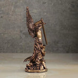 Resin Statue Of Archangel Saint Michael With Wings Angle Resin Sculptures Archangel St. Michael Figurines For Home Decor Crafts