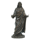 Jesus Christ Statue - Bronze Jesus Sculpture with Open Arms, Son of God Blessing Figurine, Religious Home Decor, Inspirational Christus Figure for Altar, Office, or Gift