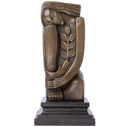9.8'' Salvador Dalí Signed Bronze Sculpture – Surrealist Woman Figurine on Marble Base, Limited Edition Collectible Art for Gift, Home Office Decor, Museum & Gallery Display