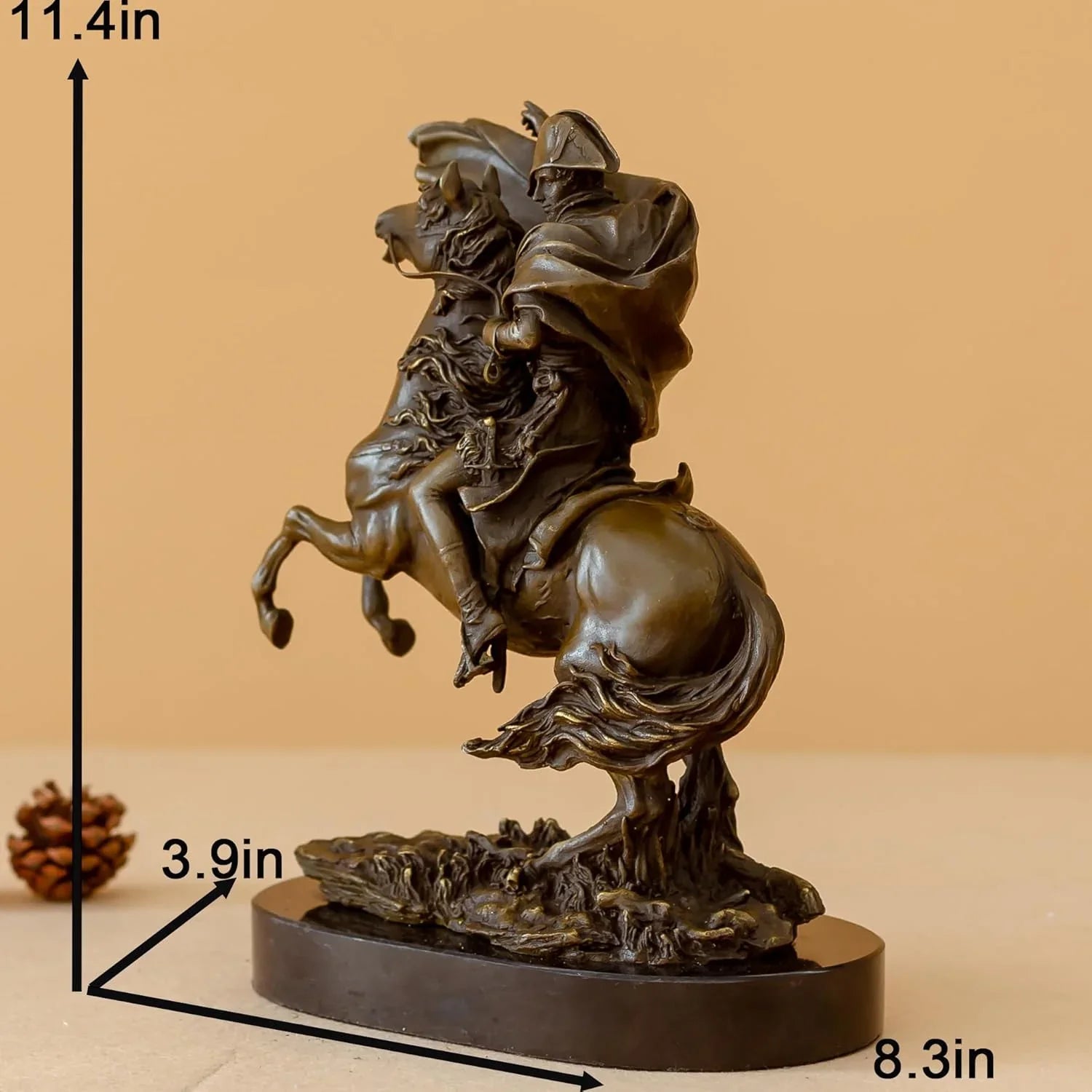 Bronze Napoleon Rider Figurine-Napoleon Crossing The St. Bernard Pass Bronze Statues and Sculptures for Home Decoration