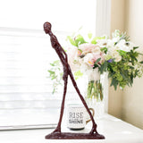 Statue en bronze L'Homme qui marche de Giacometti – Sculpture Art Déco fabriquée à la main, décoration moderne exclusive de qualité musée pour bureau et maison, cadeau unique pour collectionneurs