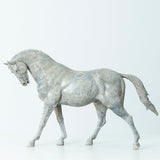 European Classical Andalusian Horse Bronze Sculpture – Handcrafted Walking Stallion Statue in 3 Custom Finishes – 22" Large Equestrian Fine Art for Luxury Home & Office Decor