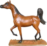 Handcrafted Arabian Horse Bronze Sculpture – 15" Solid Bronze Stallion Statue – Premium Equestrian Decor for Executive Office & Luxury Home – Available in 5 Custom Colors