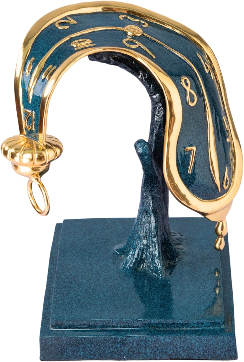 11.8'' Famous Dance of Time II Bronze Salvador Dali Collection Statue Famous Modern Art Tabletop Display