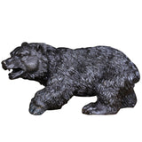 Bronze Grizzlybären-Statuen-Kollektion – handgegossene Wildtier-Skulptur, brüllende und laufende Bärenfiguren für rustikale Heim- und Bürodekoration