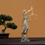 Lady Justice Statue Bronze Lady Justice Sculpture  Ancient Greece Myth Lawyer Sculpture For Home Office Decor Ornament Gifts