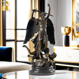 Bronze Statue Of Archangel Saint Michael With Wings Angle Bronze Sculptures Archangel St. Michael Figurines For Home Decor Craft