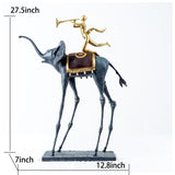 Famous Triumphant Elephant Bronze Sculpture Salvador Dali Large Hot Casting Statue For Home Decor Animal Lovers Gifts