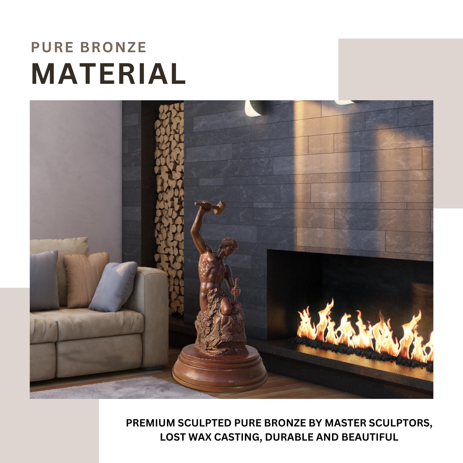Bobbie Carlyle Self-Made Man bronze sculpture as best choice for business office décor