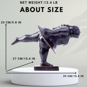 Botero bronze ballerina statue size chart 15.4 inch 13.4lbs dimensions