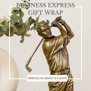 Bronze golfer statue size chart laptop desk reference dimensions