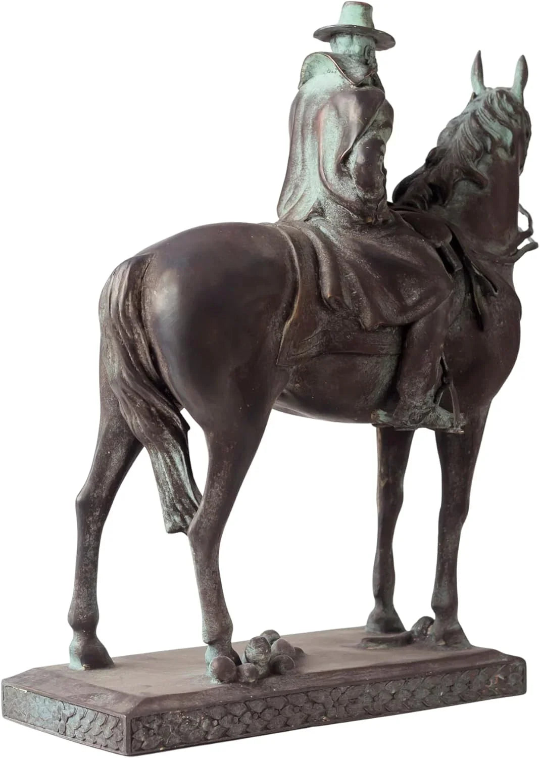 Ulysses S. Grant bronze equestrian statue left side view displaying Civil War general pose and horse detail