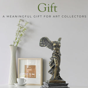 Winged Victory of Samothrace bronze sculpture as meaningful gift for art collectors