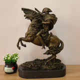 Bronze Sculpture of Napoleon Crossing The Alps Classical Bronze Napoleon Statues Famous Art Crafts For Home Decor Gifts Collect