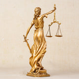 Bronze Lady Justice Statue With Scales Bronze Goddess of Justice Sculpture Mythology Bronze Statues For Home Decor Art Crafts