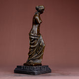33cm Bronze Venus Statue Bronze Venus Sculpture Bronze Ancient Greece Bronze Casting Art Crafts For Home Decor Ornament Gifts