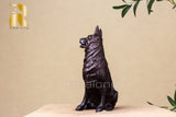 Dog Statue Bronze Sculpture Home Decor Standing Dog Figurines Bronze Dog Decoration TD9-1161