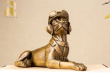 DOG STATUE BRZONE SCULPTURE TD6-350