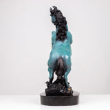 Modern Art Bronze Horse Statue Jumping Horse Bronze Statues And Sculptures Bronze Animal Crafts For Home Decor Collection Gifts
