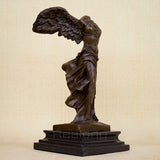 28cm Bronze Goddess Statue The Winged Victory of Samothrace Bronze Sculpture Famous Bronze Crafts For Gifts Home Decor Ornament