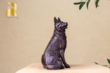 Dog Statue Bronze Sculpture Home Decor Standing Dog Figurines Bronze Dog Decoration TD9-1161