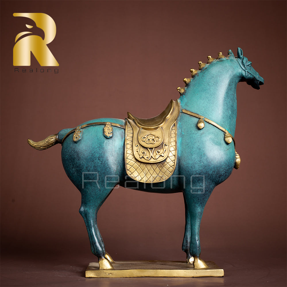 Bronze Horse Sculptures Statues 100% Bronze Casting 40cm Horse Statue For Decor & Gift Beautiful Indoor Sculptures