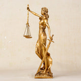 Bronze Lady Justice Statue With Scales Bronze Goddess of Justice Sculpture Mythology Bronze Statues For Home Decor Art Crafts