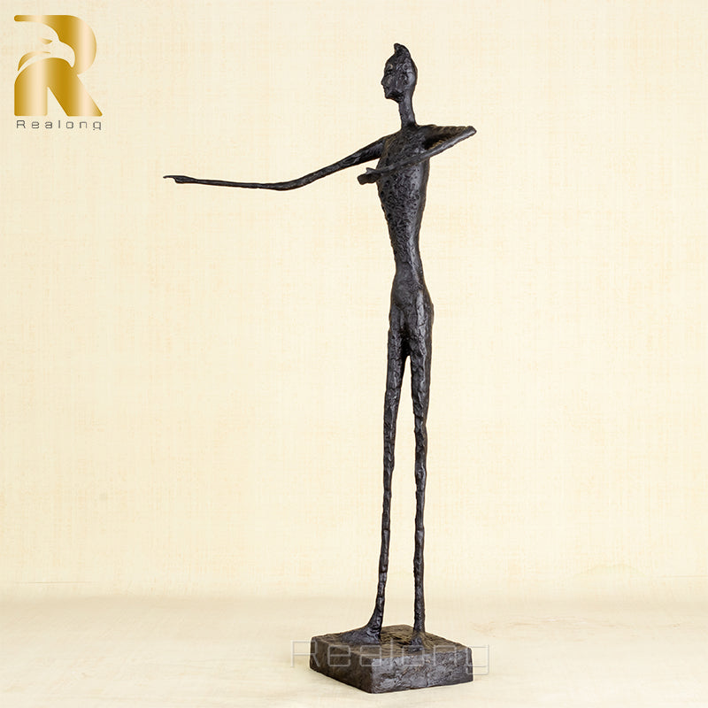 79cm Abstract Bronze Sculpture Famous Bronze Statue Inspired by Giacometti Art Crafts For Home Garden Decor Gifts Large Ornament