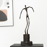 45cm Alberto Giacometti Bronze Statue Abstract Man Bronze Giacometti Sculpture
