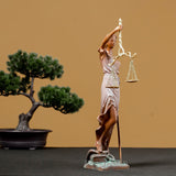 Famous Bronze Lady Justice Statue Bronze Goddess of Justice Sculpture Greek Goddess Bronze Art Figurine For Home Office Decor