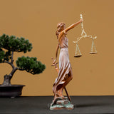 Bronze Lady Justice Statue Bronze Goddess of Justice Sculpture Greek Goddess Bronze Art Figurine For Home Office Decor