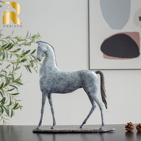 Modern Art Bronze Horse Sculpture Hand-made Bronze Horse Statue For Home Decor Ornaments