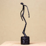 Abstract Skeleton Bronze Statue by Giacometti Vintage Real Bronze Sculpture Collection Art Crafts Home Decor Hotel Ornament