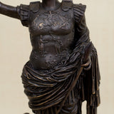 32cm Bronze Caesar Statue Famous Bronze Augustus Caesar Sculpture Classical Bronze Caesar Crafts For Home Decor Ornament Gifts