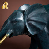 Elephant Statue Bronze Home Decor Handmade Elephant Sculpture Art Collection Ornament