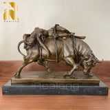 Famous Bull Greek Zeus Bronze Bull Sculpture Signed Nude Europa Bull Greek Zeus Bronze Statue Classical Art Crafts Home Decor