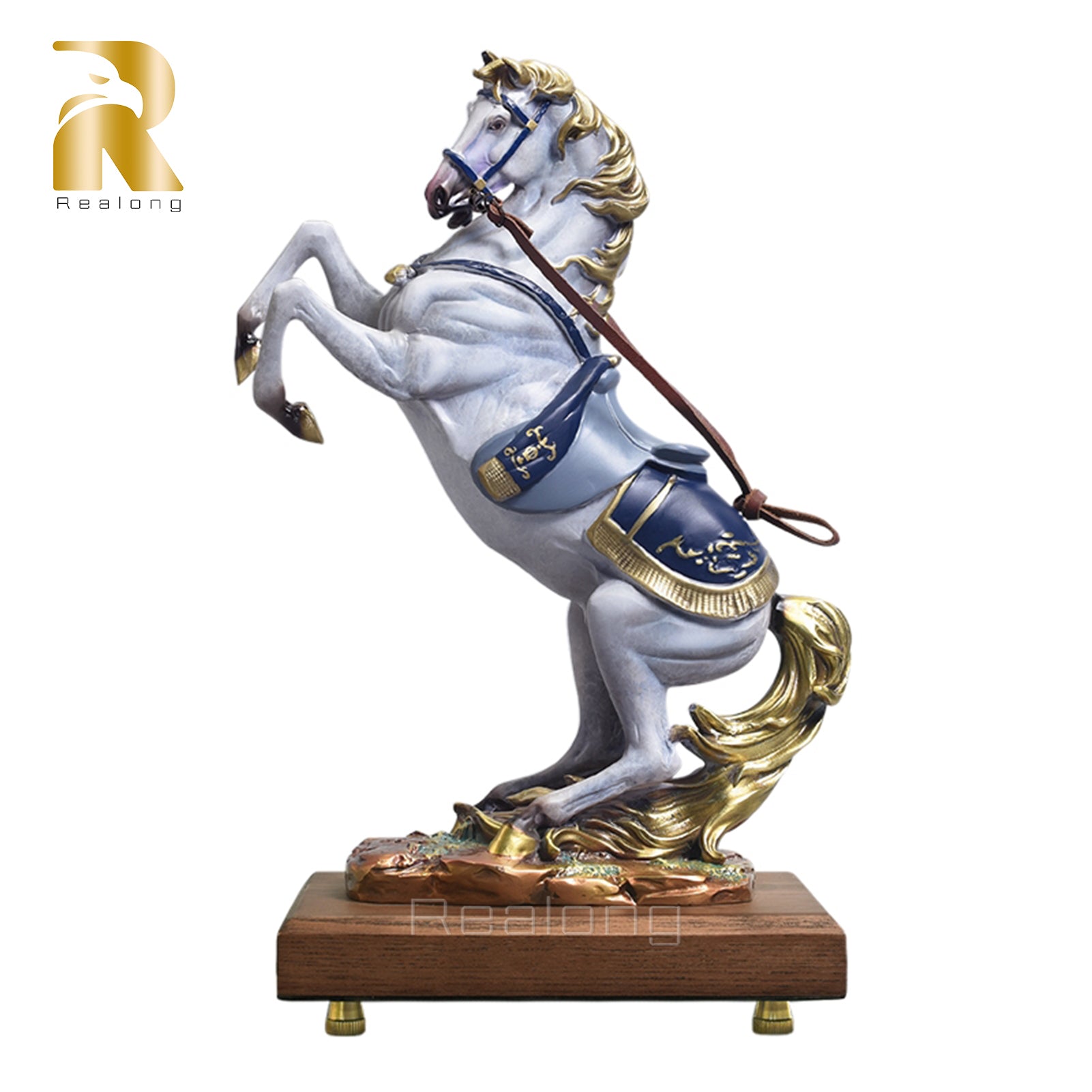 Statue Gift Bronze Horse Sculpture Home Decor 100% Bronze Casting Walking Horse Figurine Amazing Detail Exquisite Craftsmanship