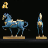 Statue Gift Bronze Horse Sculpture Home Decor 100% Bronze Casting Walking Horse Figurine Amazing Detail Exquisite Craftsmanship