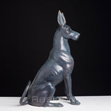 66cm Bronze Dog Statue Modern Art Bronze Dog Sculpture Large Gorgeous Ornaments For Home and Garden Decor Crafts