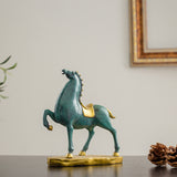 Bronze Horse Statue Bronze Patina Horse Sculpture Horse Feng Shui Ornaments Figurine For Home Office Decoration Gifts