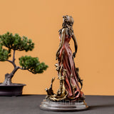 Beautiful Flora Goddess Statue Girl Figurine Bronze Sculpture Western Europe Person Bronze Statue Vintage Art Home Decor