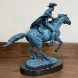 Frederic Remington Replica Bronze Statue Famous Bronze Cowboy Sculpture For Home Decor