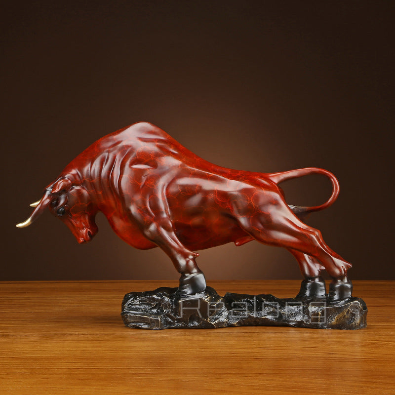Vintage Bronze Bull Statue Bronze Fight Bull Sculpture Bronze Bull Statues And Sculptures Crafts For Home Decor Ornament Gifts
