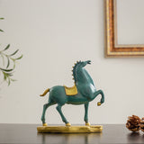 Bronze Horse Statue Bronze Patina Horse Sculpture Horse Feng Shui Ornaments Figurine For Home Office Decoration Gifts