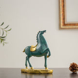 Bronze Horse Statue Bronze Patina Horse Sculpture Horse Feng Shui Ornaments Figurine For Home Office Decoration Gifts