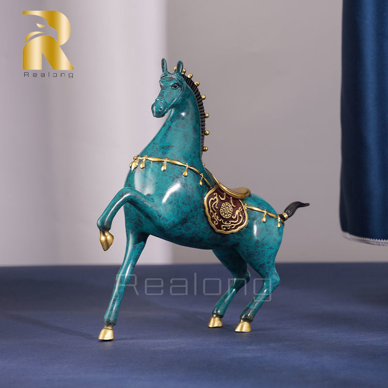 Horse Sculpture Statue 100% Bronze Casting Home Decor Animal Figurines Bronze Horse Statue Sculpture