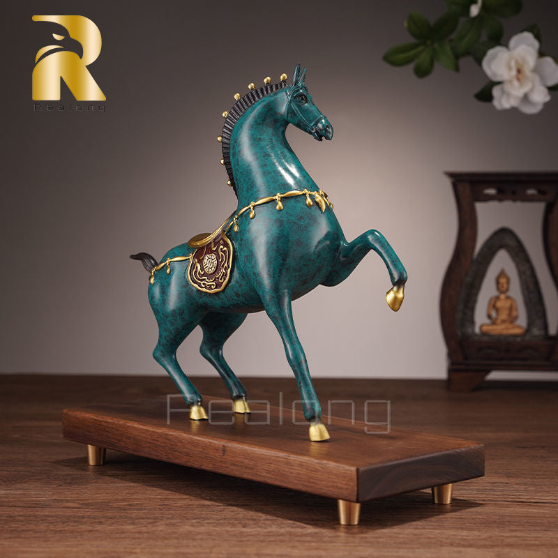 Horse Sculpture Statue 100% Bronze Casting Home Decor Animal Figurines Bronze Horse Statue Sculpture